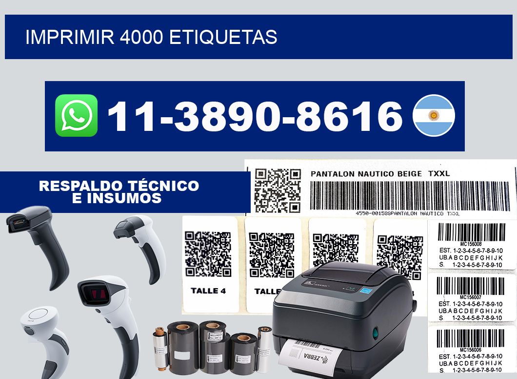 IMPRIMIR 4000 ETIQUETAS