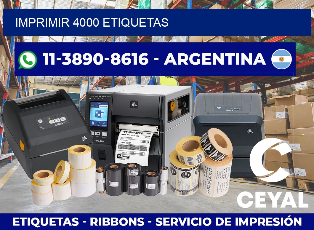 IMPRIMIR 4000 ETIQUETAS