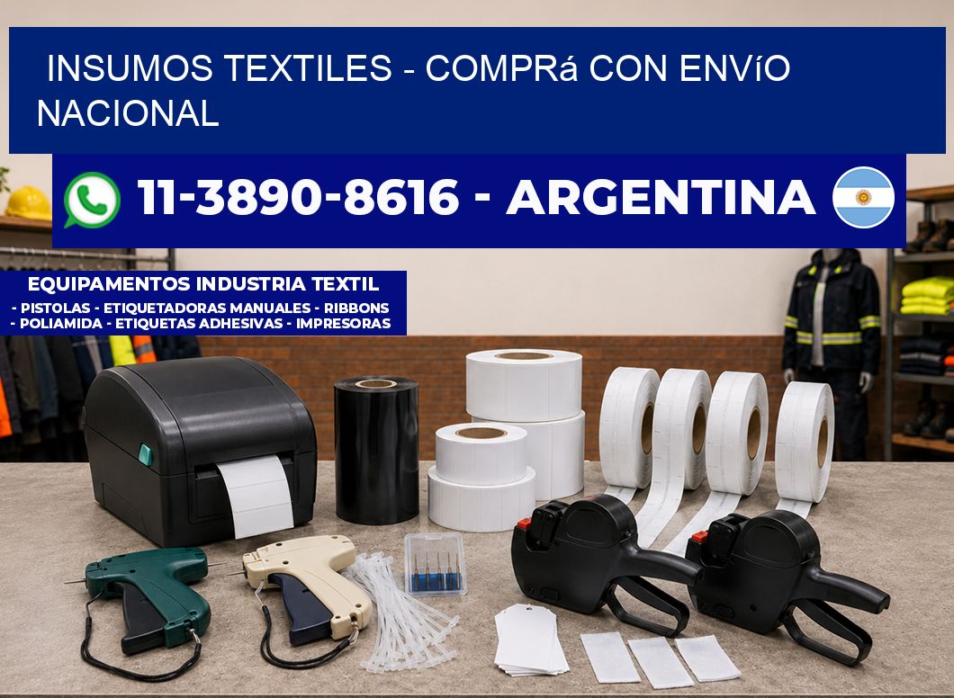 INSUMOS TEXTILES - Comprá con envío nacional