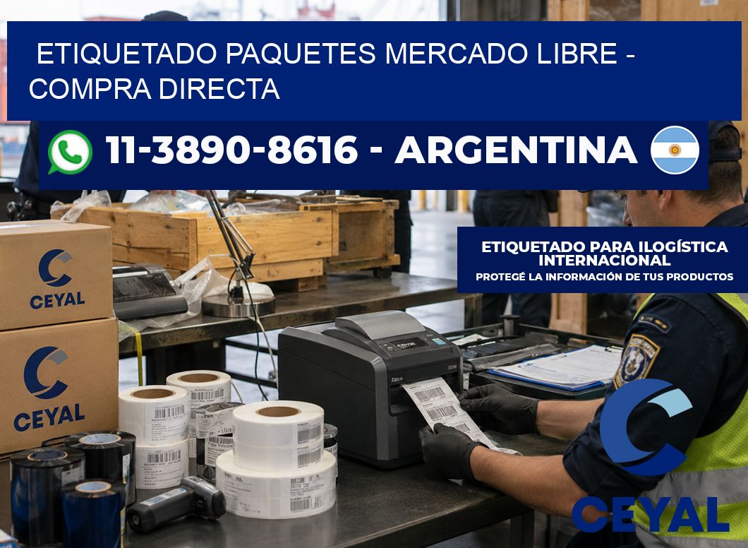 etiquetado paquetes mercado libre – Compra directa