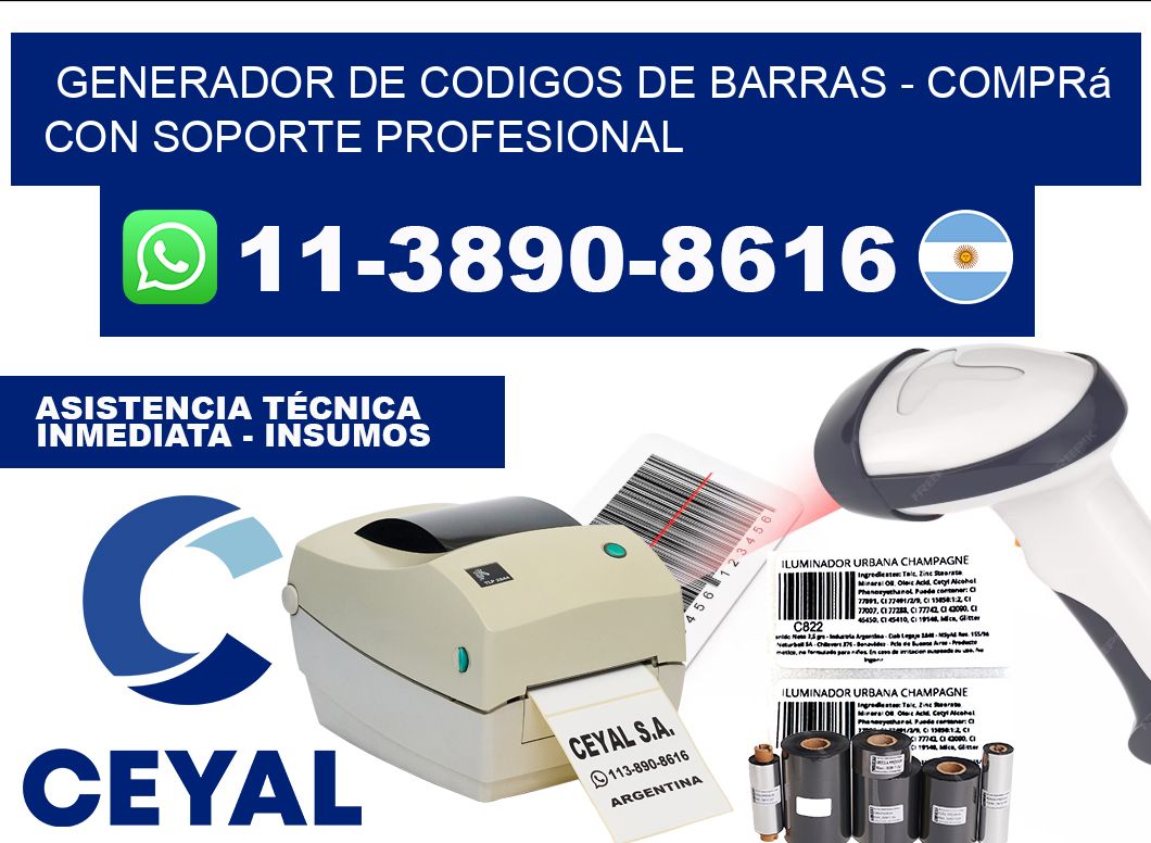 generador de codigos de barras - Comprá con soporte profesional