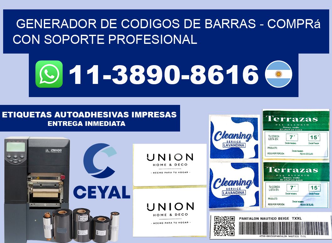 generador de codigos de barras - Comprá con soporte profesional
