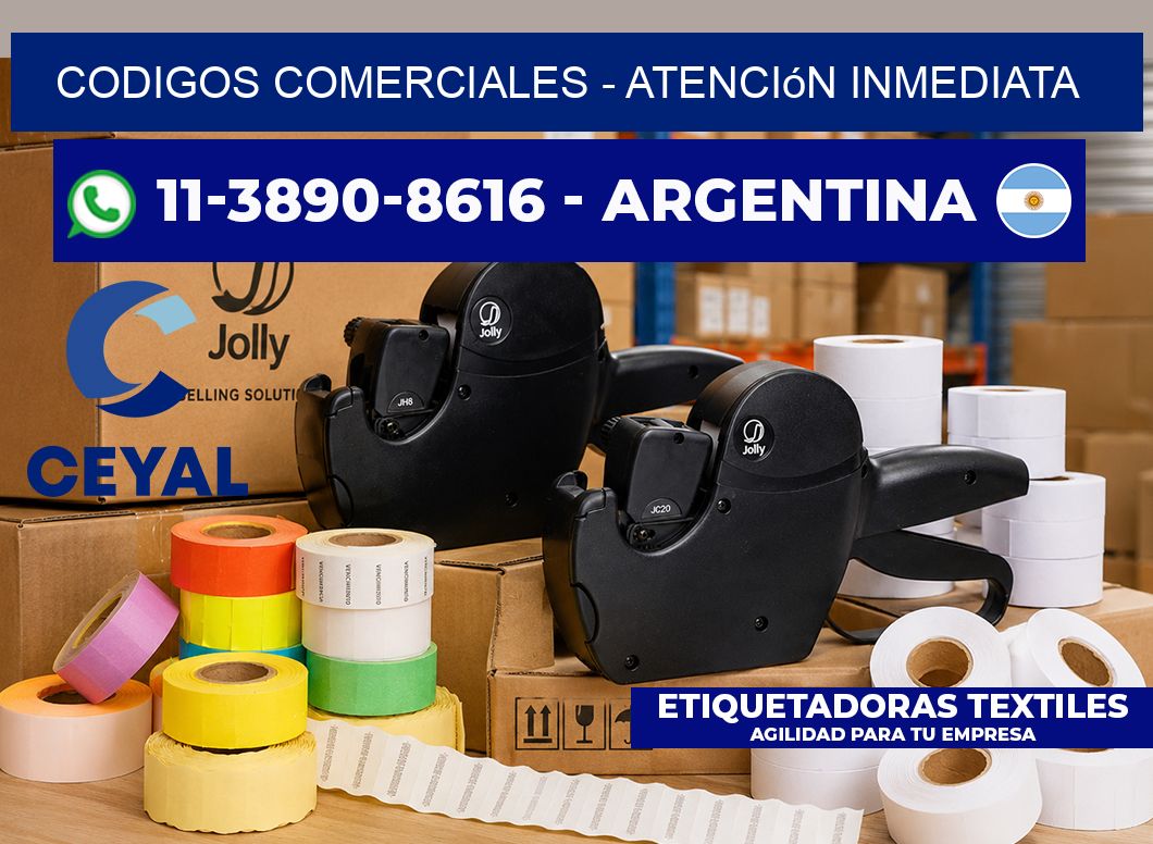 Codigos comerciales - Atención inmediata
