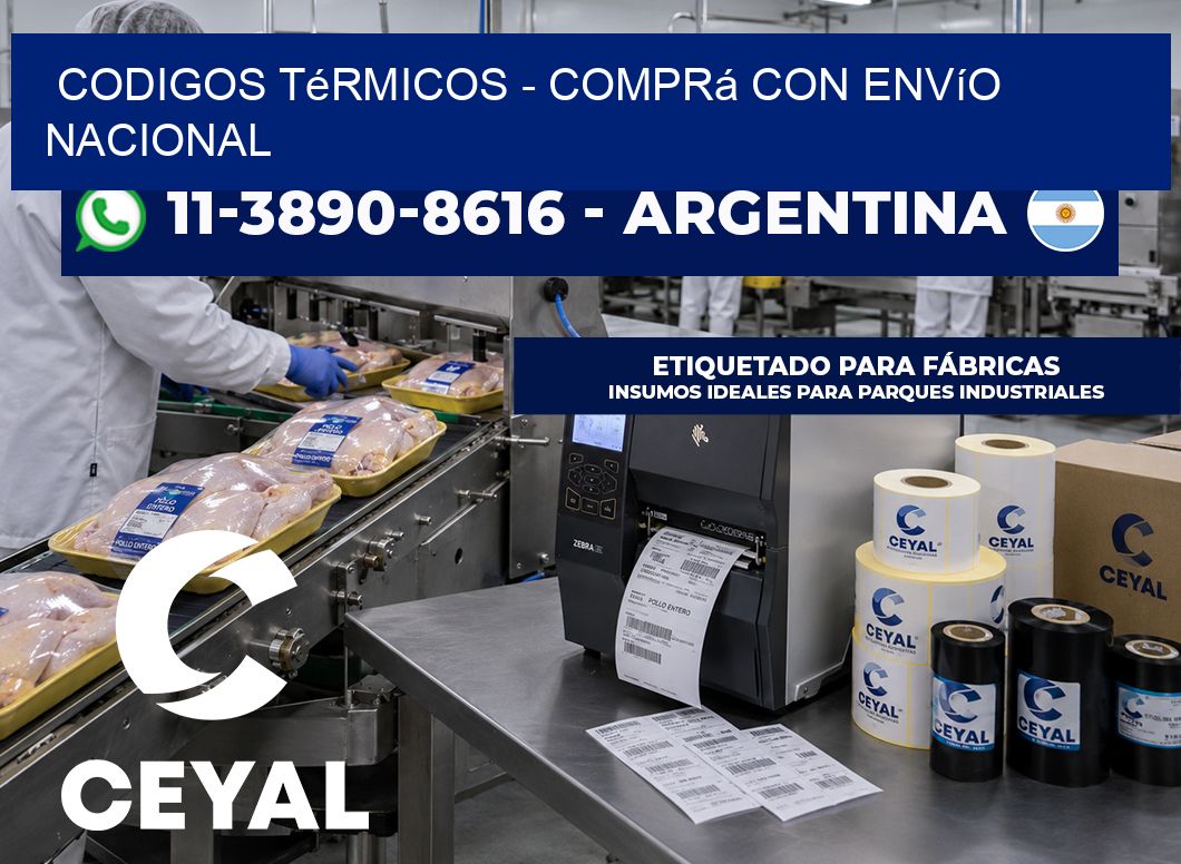Codigos térmicos - Comprá con envío nacional