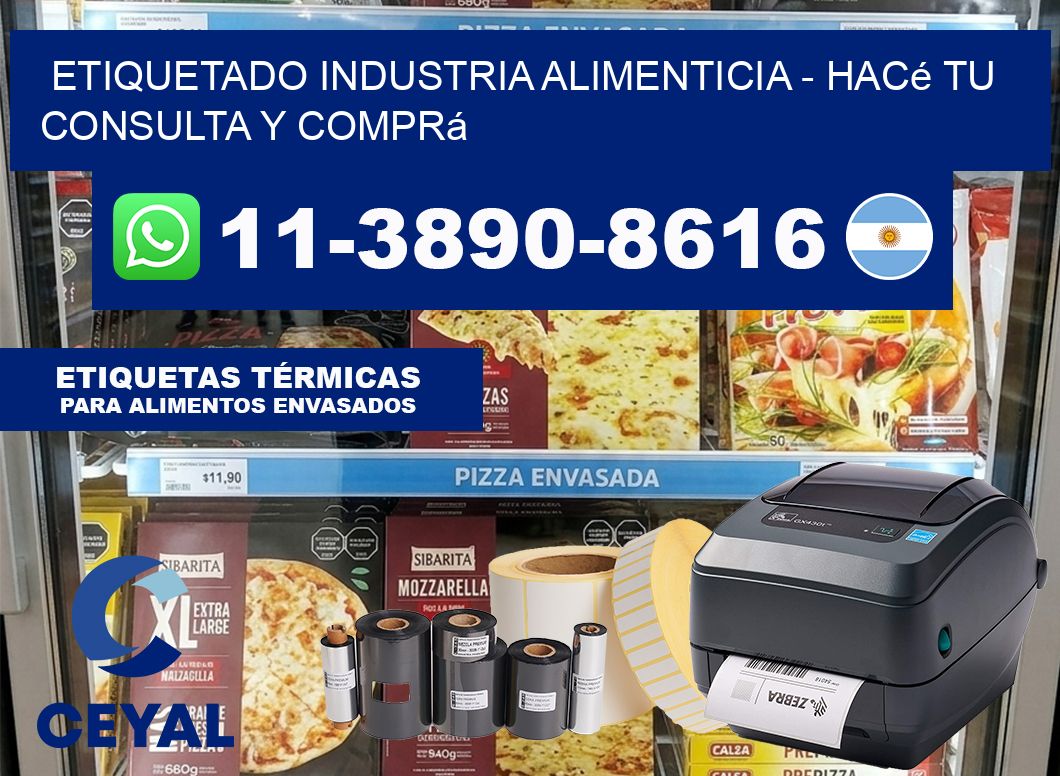 ETIQUETADO INDUSTRIA ALIMENTICIA - Hacé tu consulta y comprá