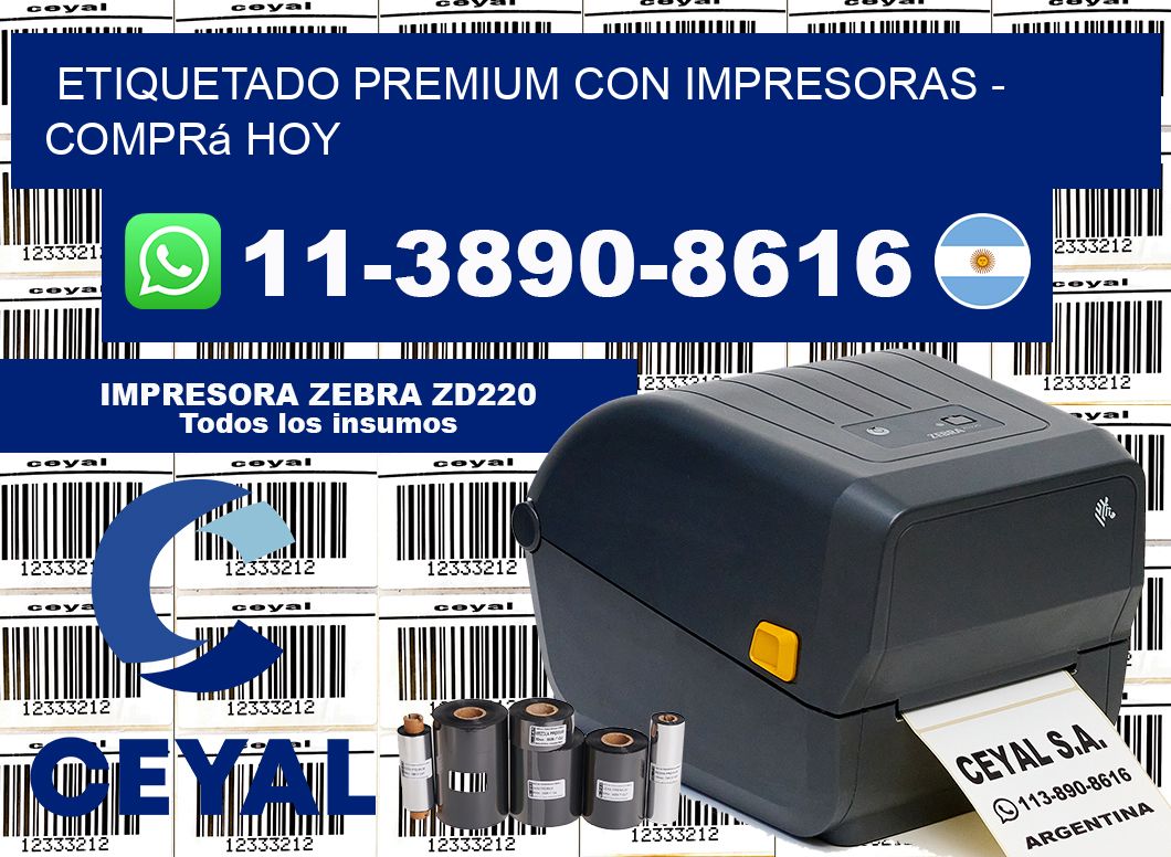 ETIQUETADO PREMIUM CON IMPRESORAS - Comprá hoy