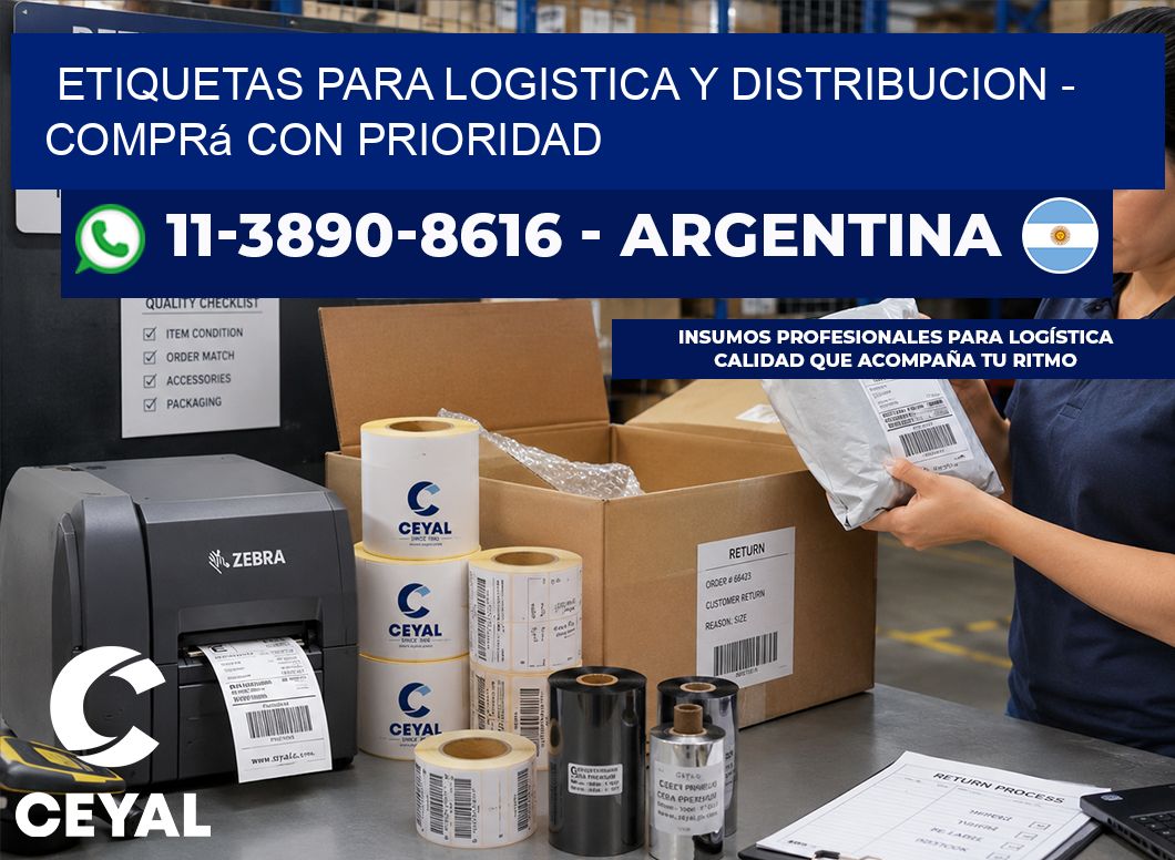 ETIQUETAS PARA LOGISTICA Y DISTRIBUCION - Comprá con prioridad