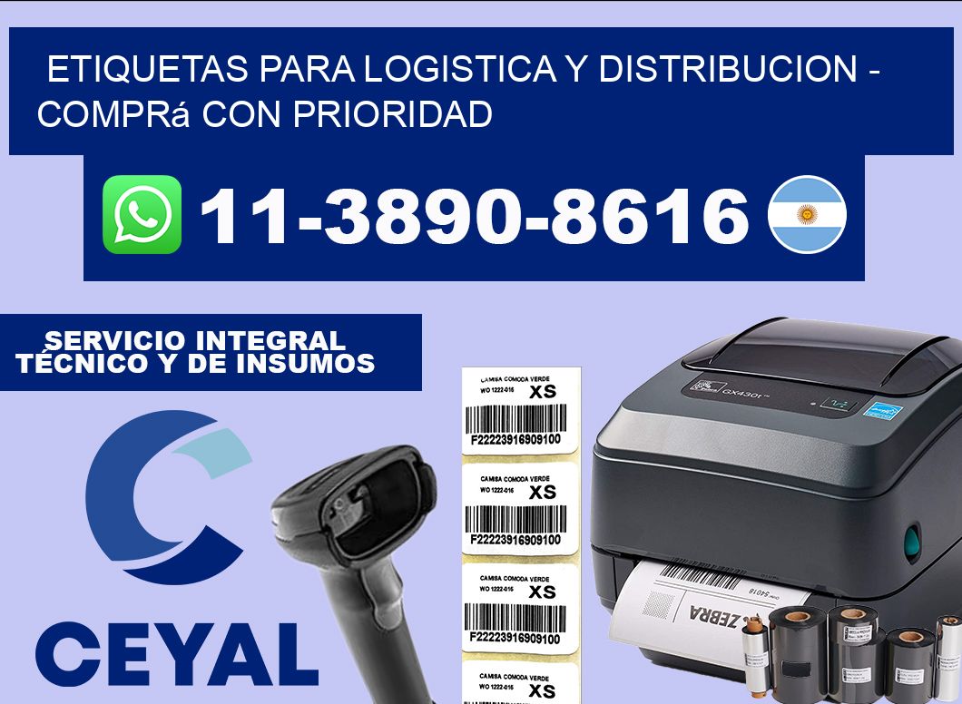 ETIQUETAS PARA LOGISTICA Y DISTRIBUCION - Comprá con prioridad