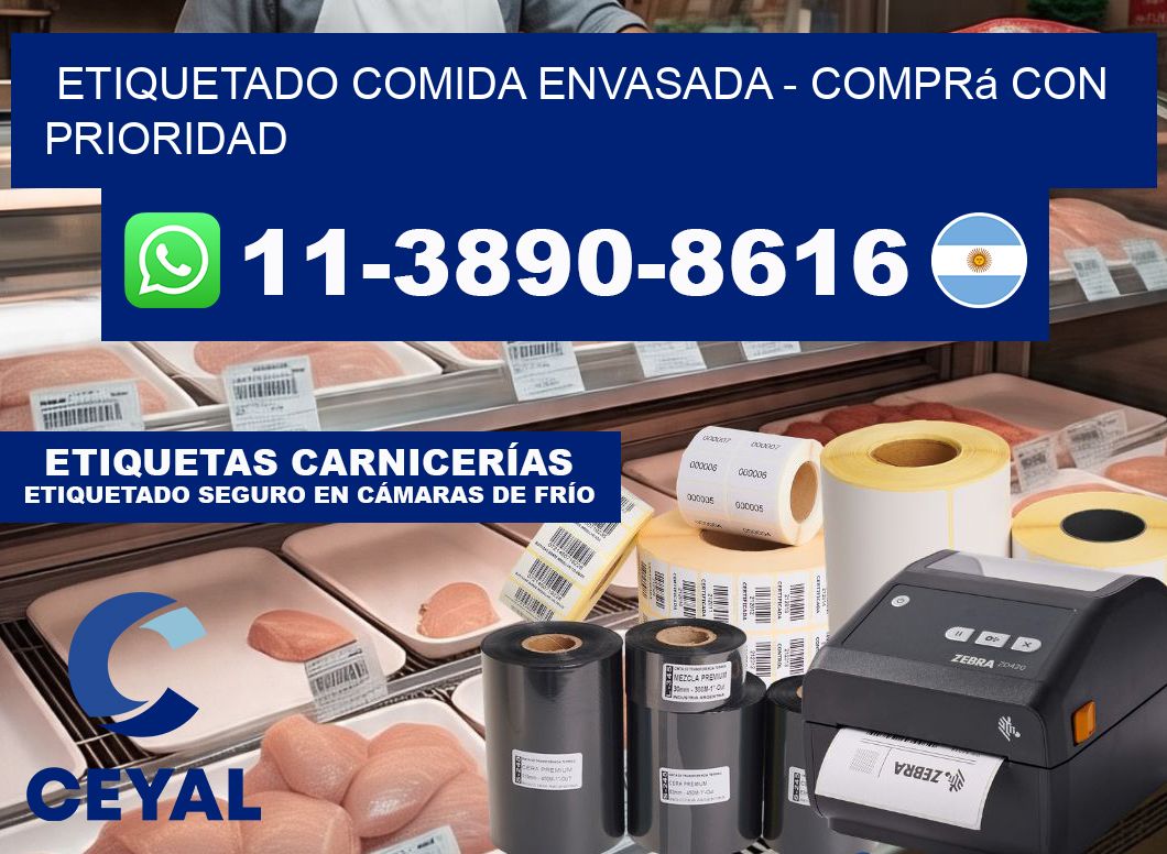 Etiquetado comida envasada - Comprá con prioridad
