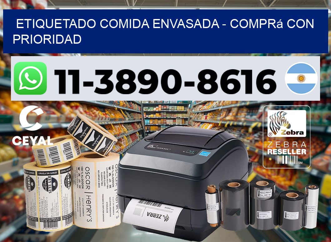 Etiquetado comida envasada - Comprá con prioridad
