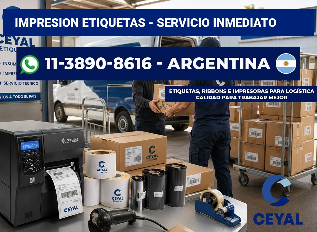 IMPRESION ETIQUETAS - Servicio inmediato
