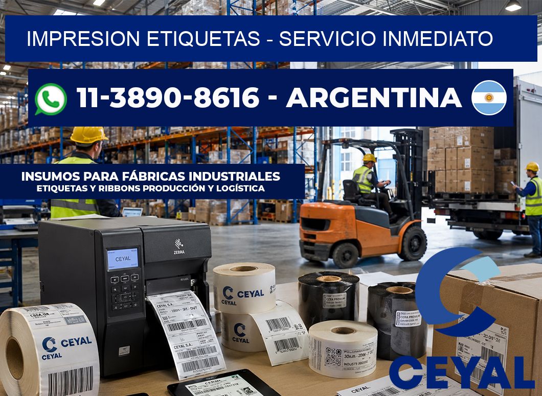 IMPRESION ETIQUETAS – Servicio inmediato