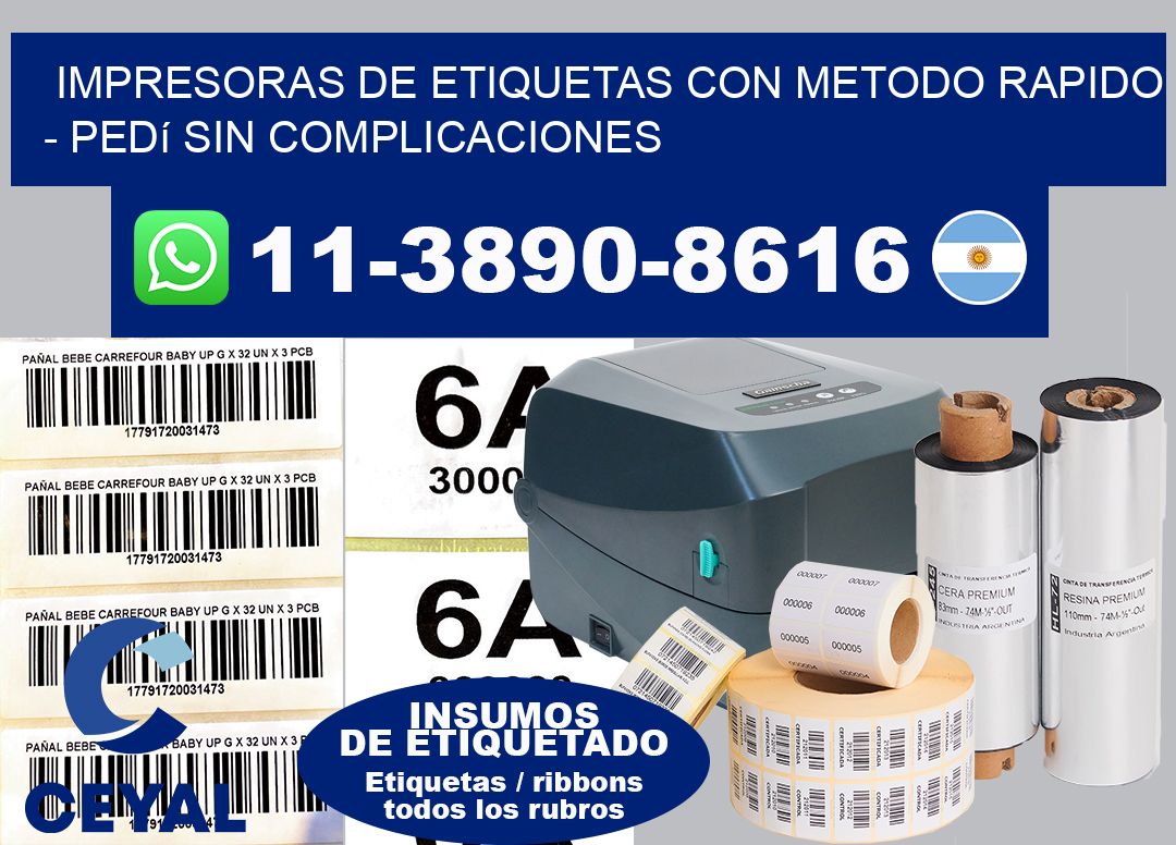 IMPRESORAS DE ETIQUETAS CON METODO RAPIDO – Pedí sin complicaciones