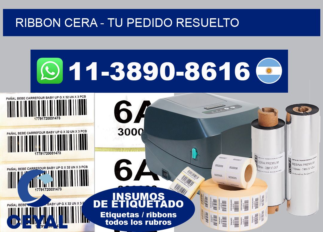 Ribbon cera - Tu pedido resuelto
