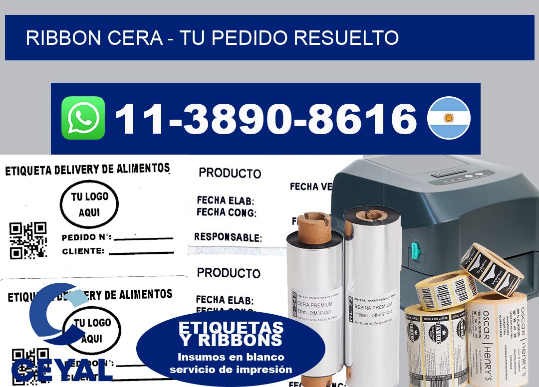 Ribbon cera - Tu pedido resuelto