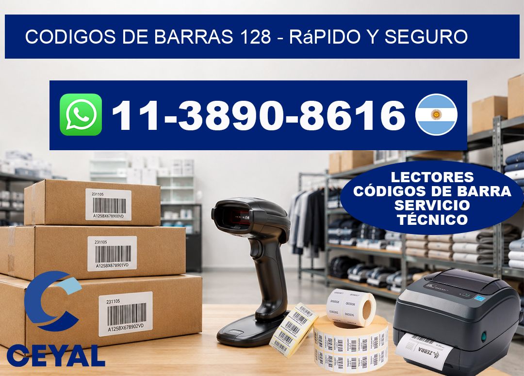 codigos de barras 128 - rápido y seguro