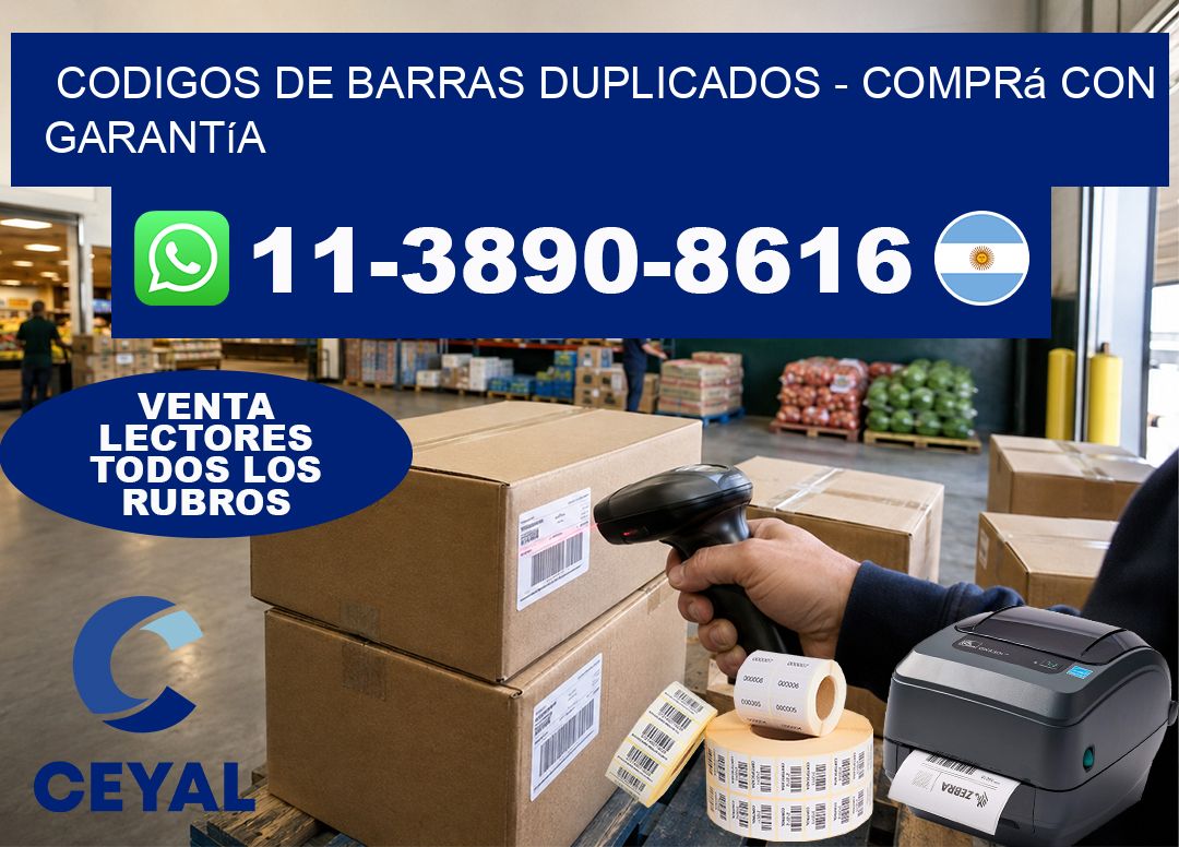 codigos de barras duplicados – Comprá con garantía