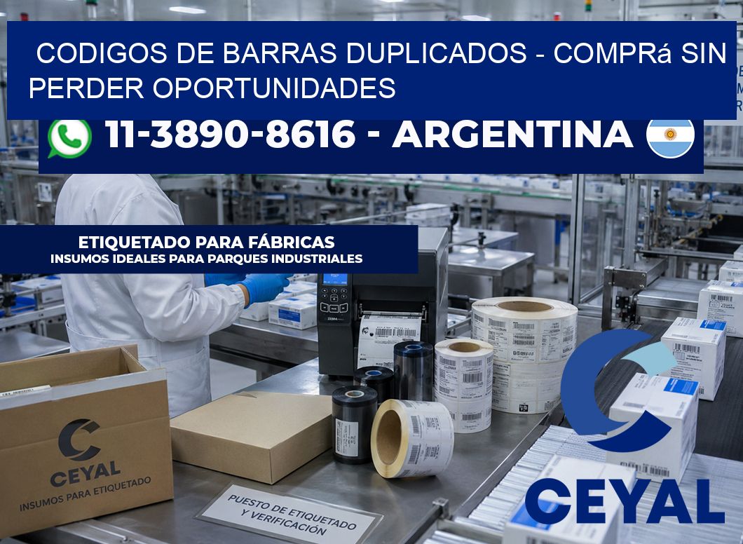 codigos de barras duplicados – Comprá sin perder oportunidades