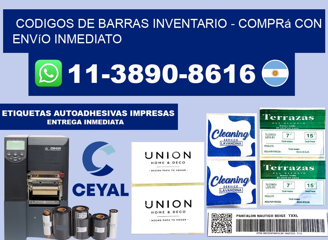 codigos de barras inventario - Comprá con envío inmediato