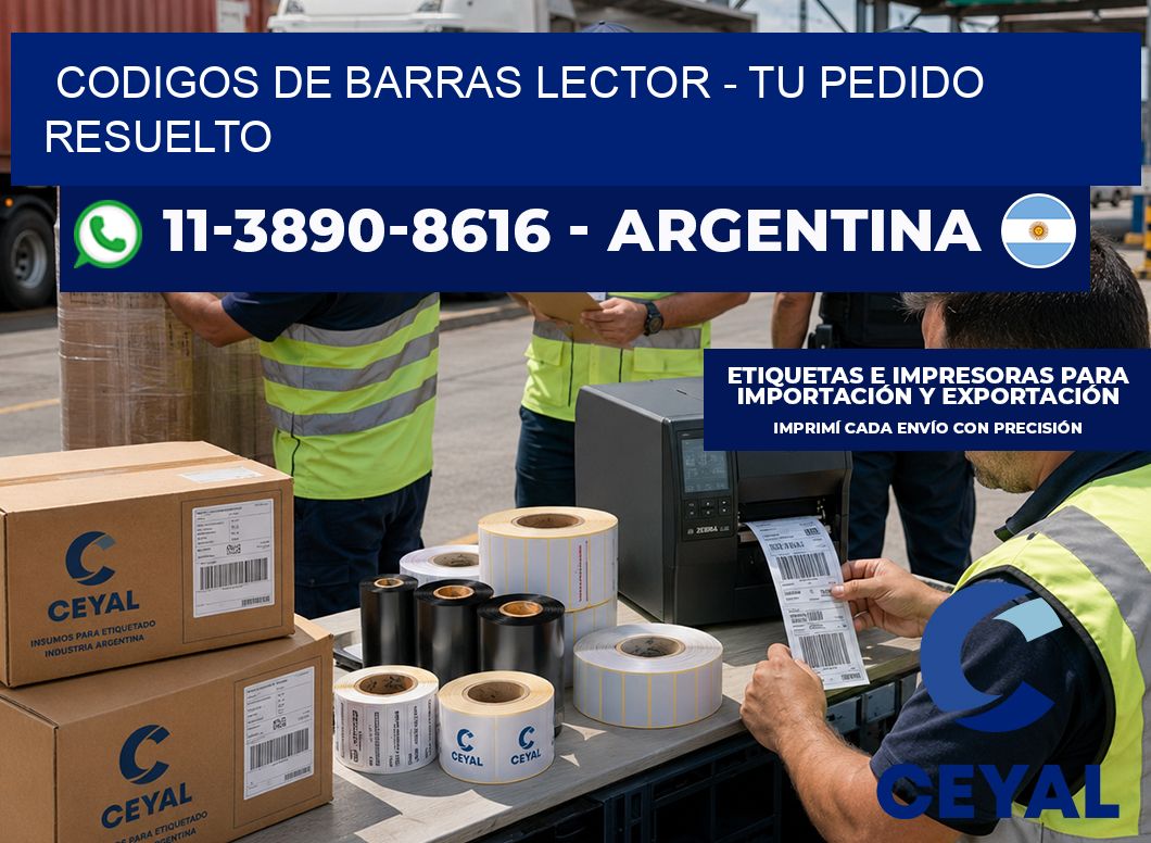 codigos de barras lector - Tu pedido resuelto
