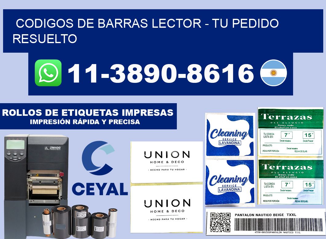 codigos de barras lector - Tu pedido resuelto
