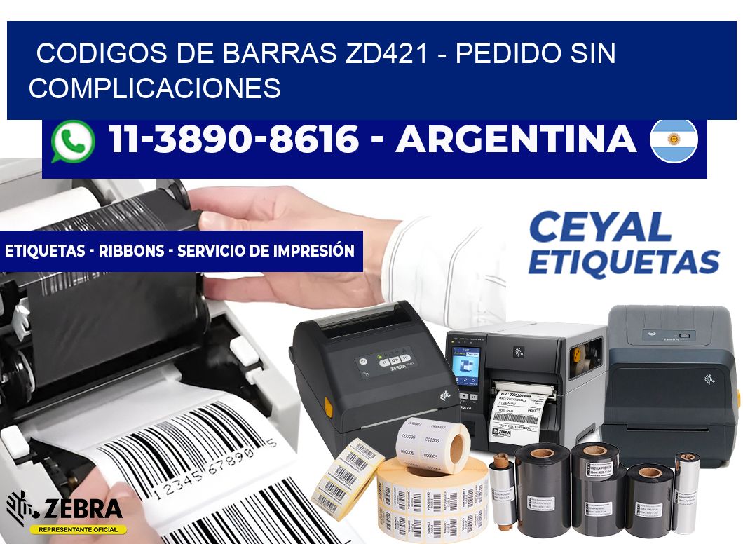 codigos de barras zd421 - Pedido sin complicaciones