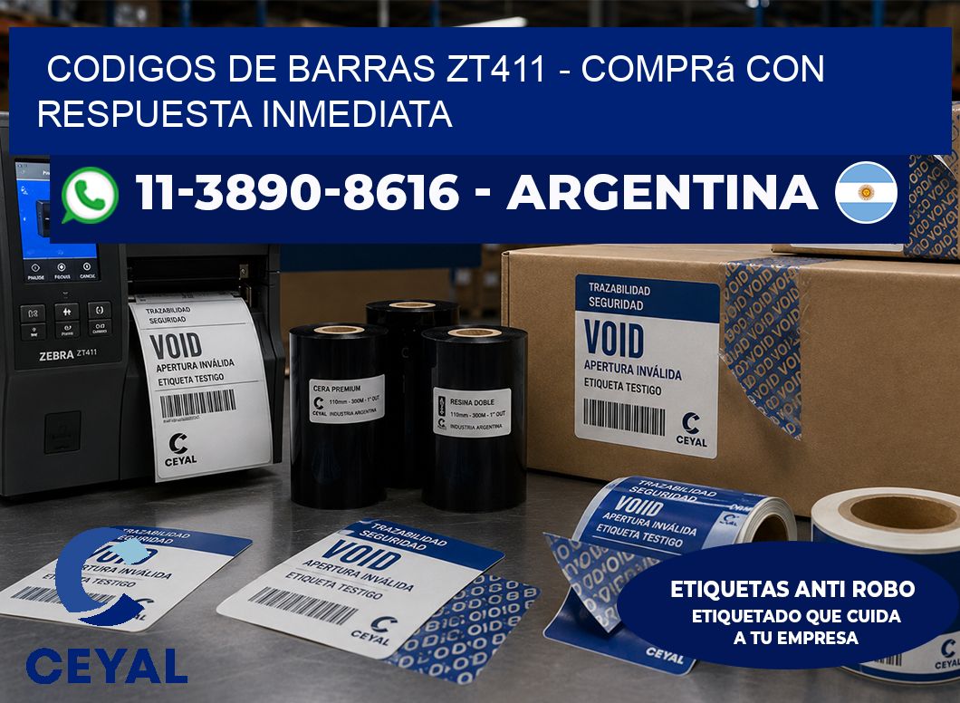 codigos de barras zt411 - Comprá con respuesta inmediata