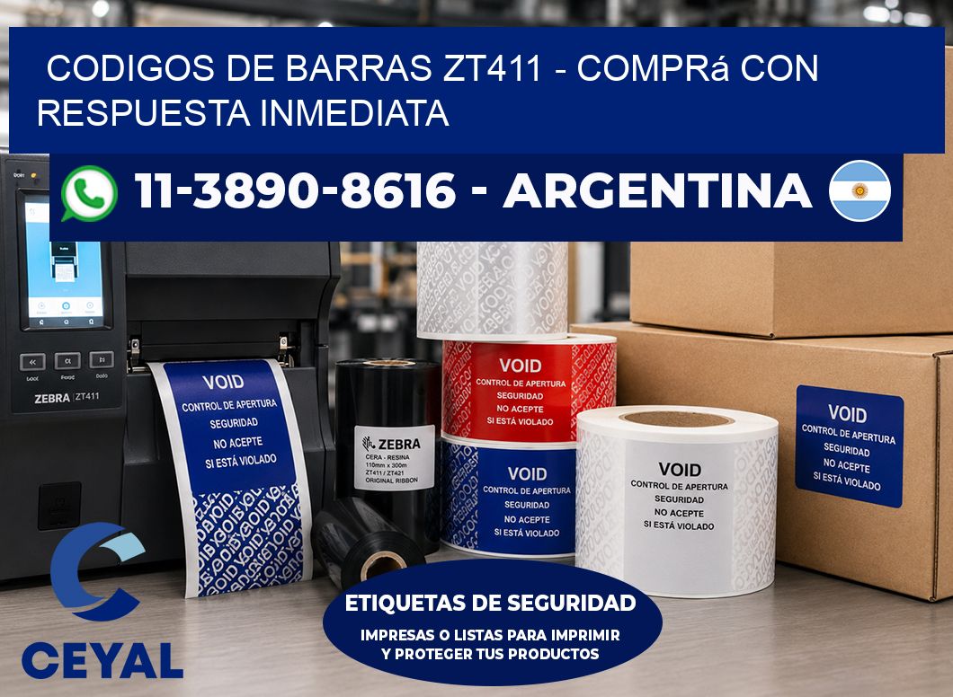 codigos de barras zt411 - Comprá con respuesta inmediata