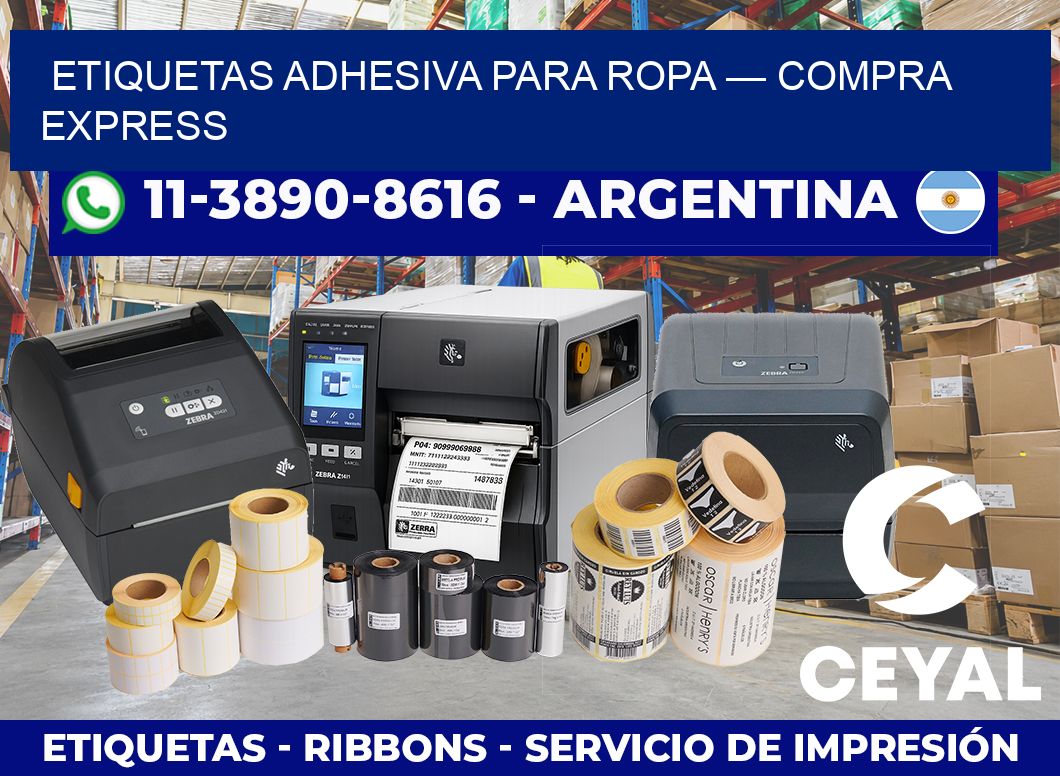 etiquetas adhesiva para ropa — Compra express