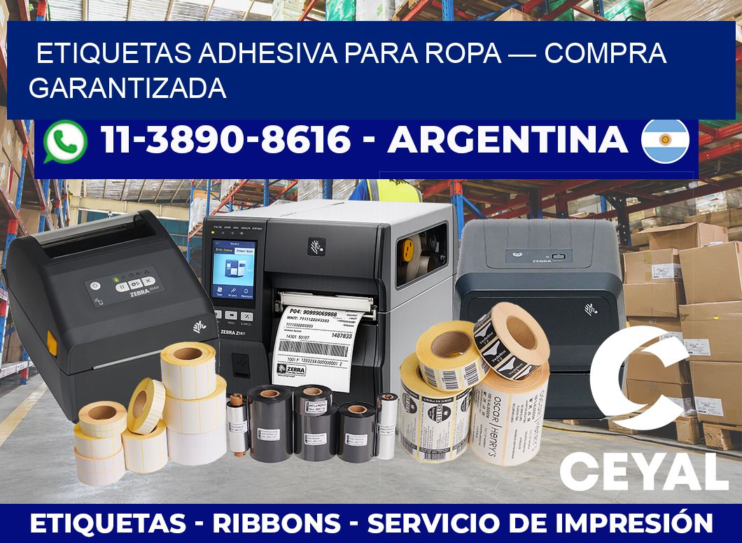 etiquetas adhesiva para ropa — Compra garantizada