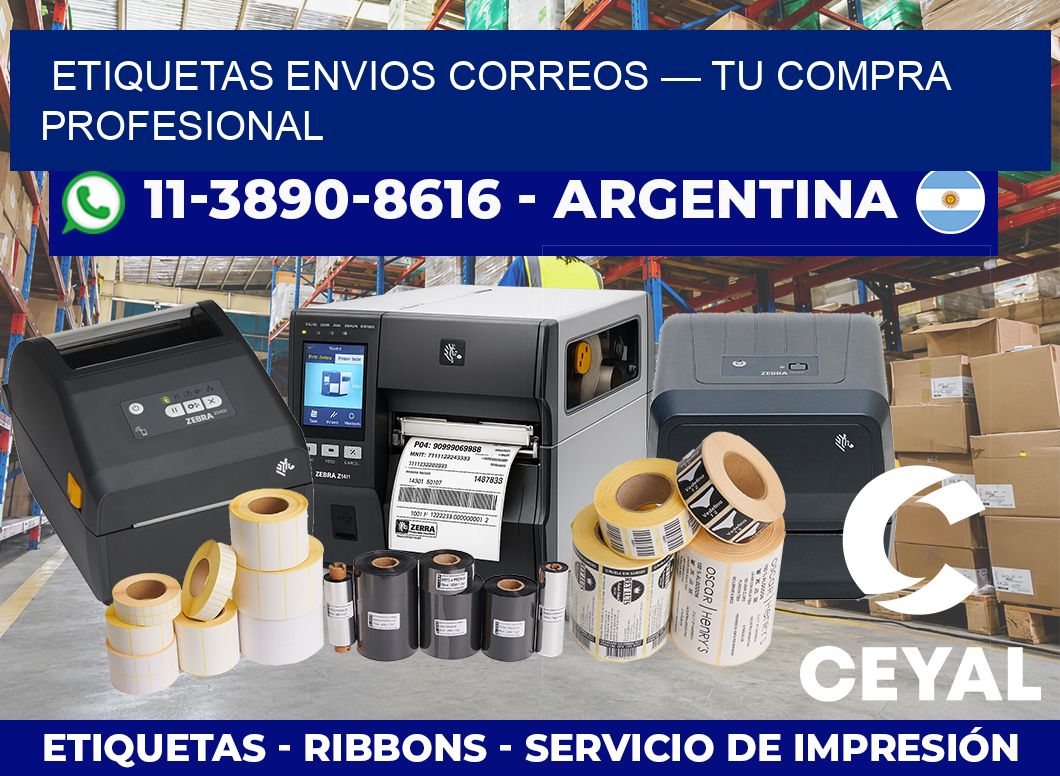 etiquetas envios correos — Tu compra profesional