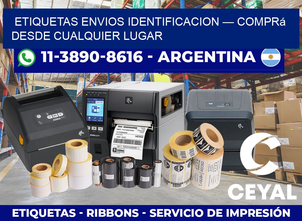 etiquetas envios identificacion — Comprá desde cualquier lugar
