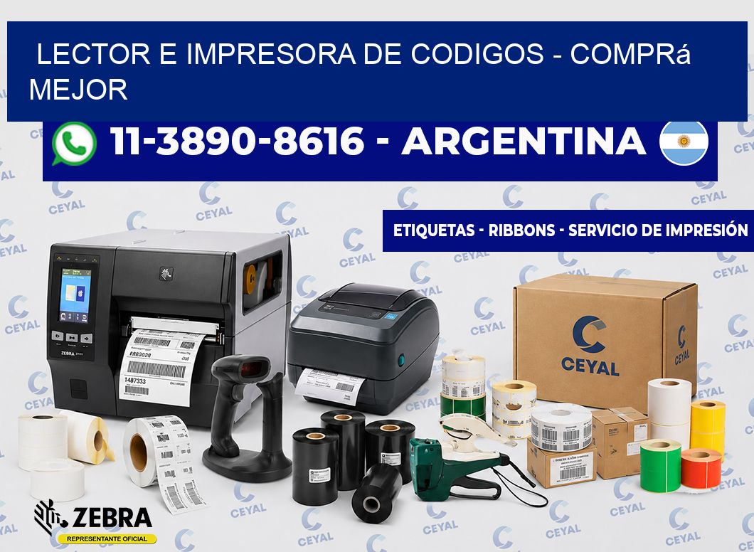 lector e impresora de codigos - Comprá mejor