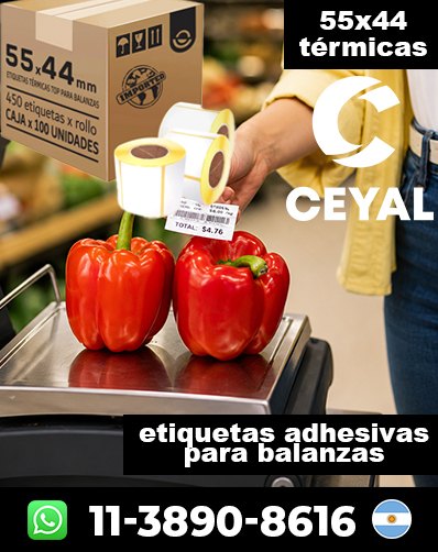 ETIQUETAS BALANZA PARA PRODUCTOS – Encargá ahora