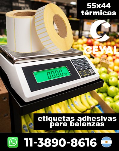 ETIQUETAS ROLLO BALANZA - Comprá con entrega urgente